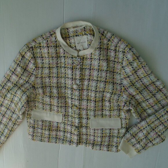 Avec Les Filles Womens Tweed Skorts Suit Size XL Beige - Picture 6 of 6